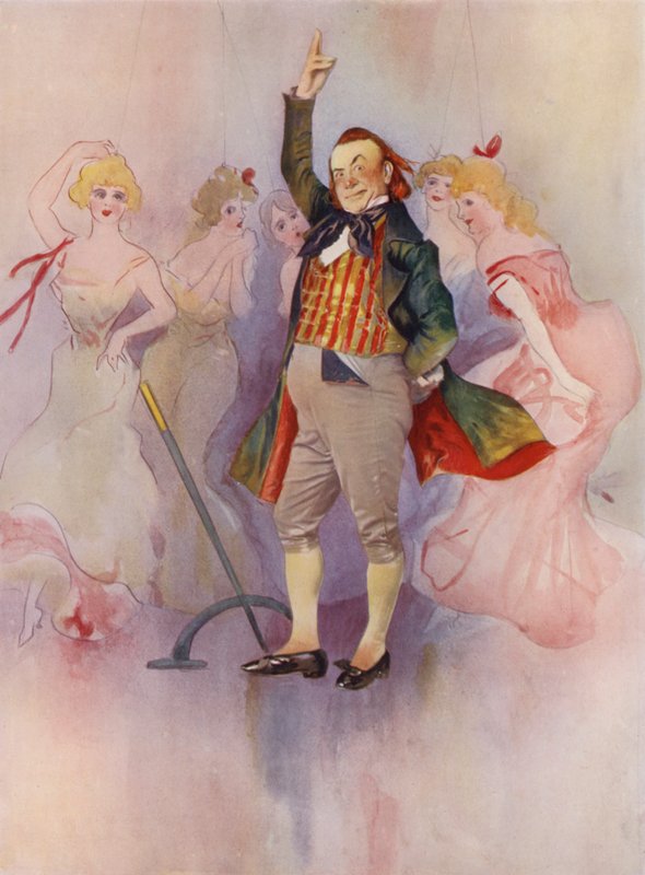 Pan Willie Edouin w La Poupee (kolorowe zdjęcie) autorstwa English Photographer
