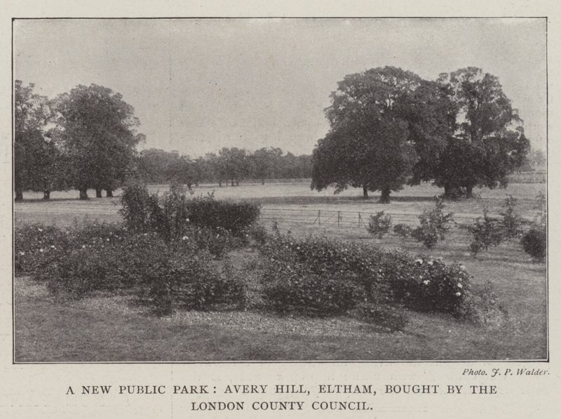 Nowy park publiczny, Avery Hill, Eltham, zakupiony przez London County Council autorstwa English Photographer