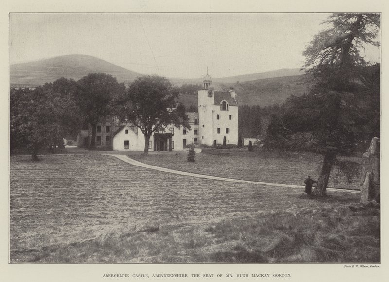 Zamek Abergeldie, Aberdeenshire, siedziba pana Hugh Mackay Gordona autorstwa English Photographer