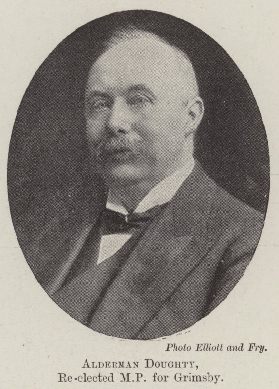 Alderman Doughty, ponownie wybrany na posła Grimsby autorstwa English Photographer