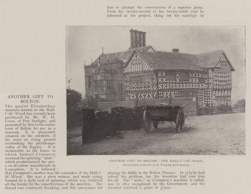 Kolejny prezent dla Boltona, Hall-i-th-Wood autorstwa English Photographer