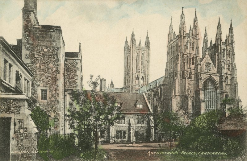 Pałac Arcybiskupi, Canterbury (kolorowe zdjęcie) autorstwa English Photographer