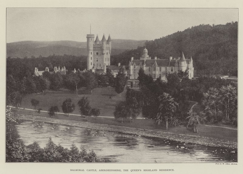 Zamek Balmoral, Aberdeenshire, rezydencja Queens Highland autorstwa English Photographer