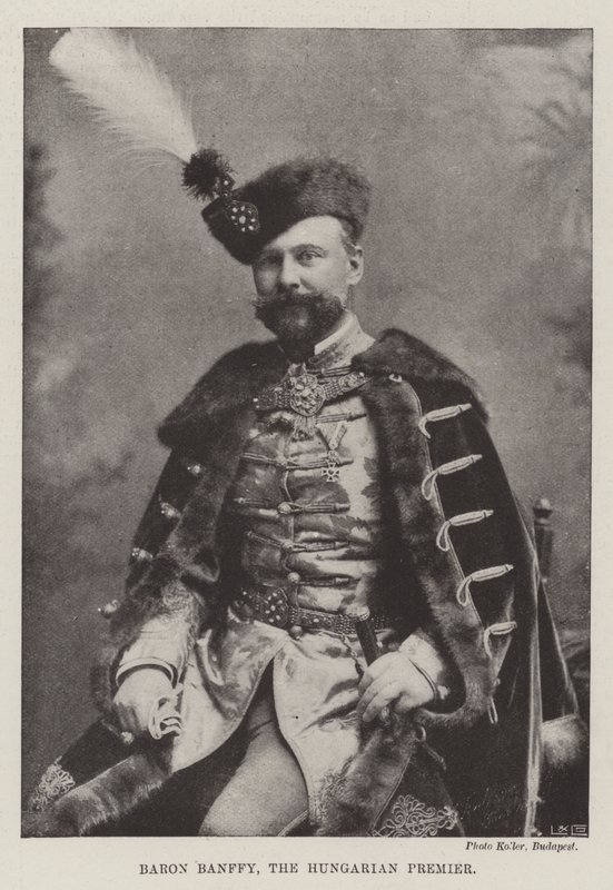 Baron Banffy, premier Węgier autorstwa English Photographer