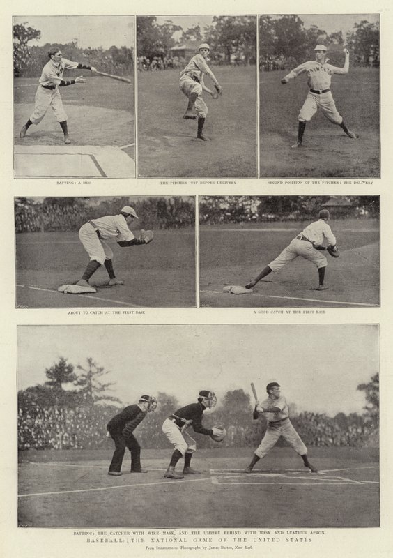 Baseball, narodowa gra Stanów Zjednoczonych autorstwa English Photographer