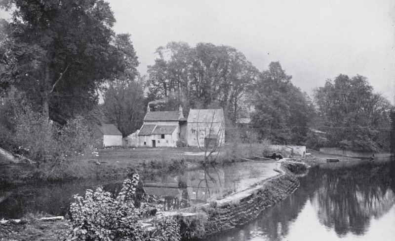 Bathampton, Weir (zdjęcie czarno-białe) autorstwa English Photographer