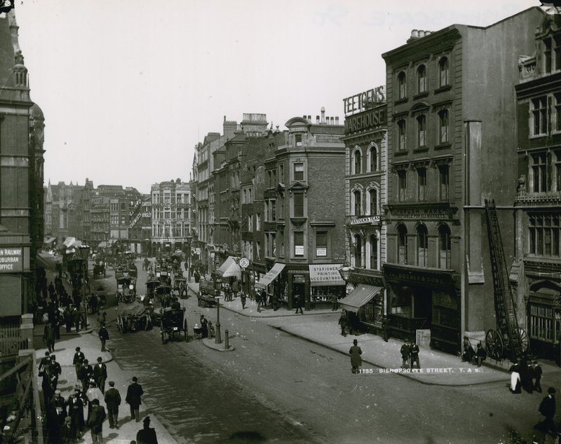 Bishopsgate Street, Londyn autorstwa English Photographer