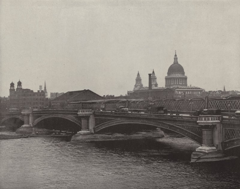 Blackfriars Bridge (zdjęcie czarno-białe) autorstwa English Photographer