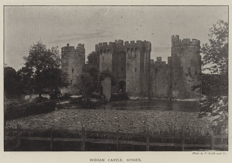 Zamek Bodiam, Sussex autorstwa English Photographer