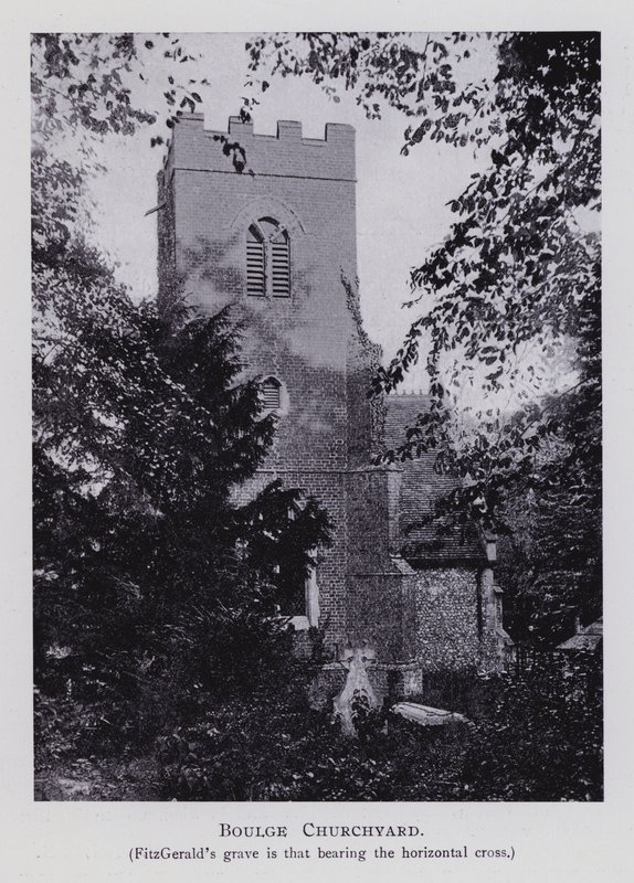 Boulge Churchyard (zdjęcie czarno-białe) autorstwa English Photographer