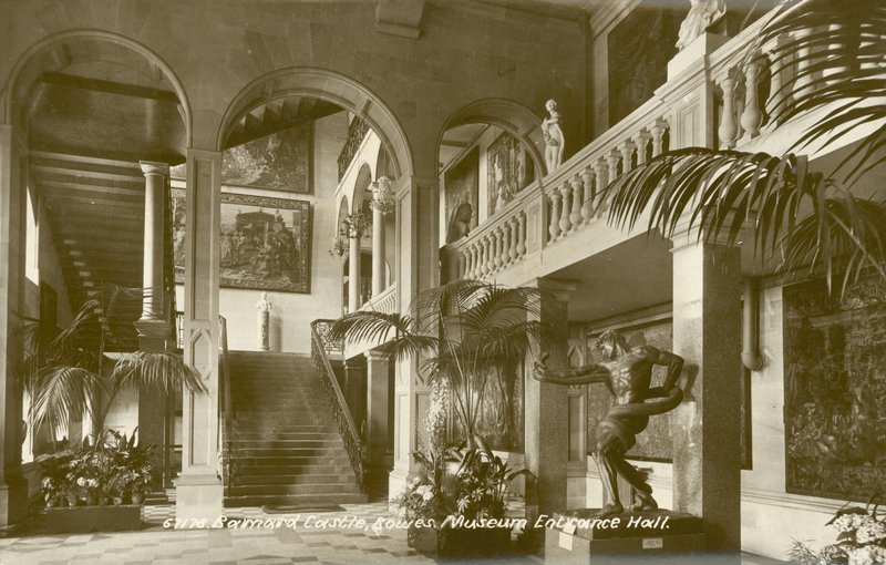 Muzeum Bowes, Zamek Barnard, Hrabstwo Durham (zdjęcie czarno-białe) autorstwa English Photographer