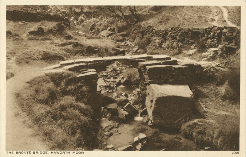 Bronte Bridge, Haworth Moor, Yorkshire (zdjęcie czarno-białe) autorstwa English Photographer