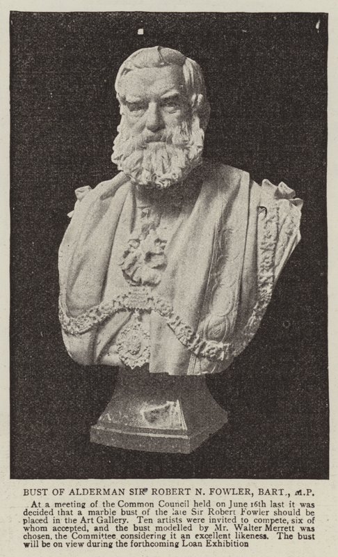 Popiersie radnego Sir Roberta N Fowlera, baroneta, posła autorstwa English Photographer