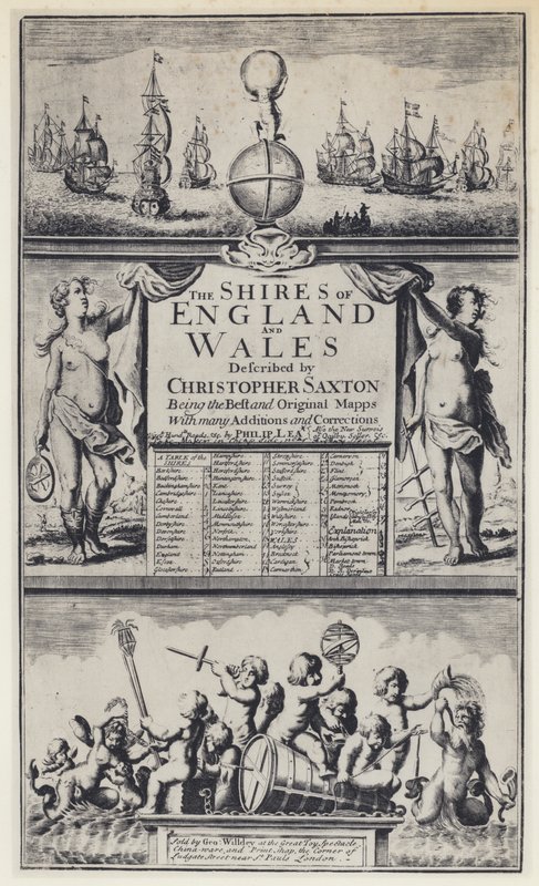 C Saxton, Shires of England, G Willdey autorstwa English Photographer
