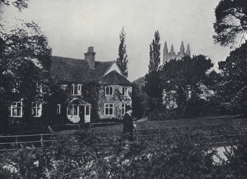 Canon Kingsley i jego dom, Eversley Rectory, Hampshire (zdjęcie czarno-białe) autorstwa English Photographer