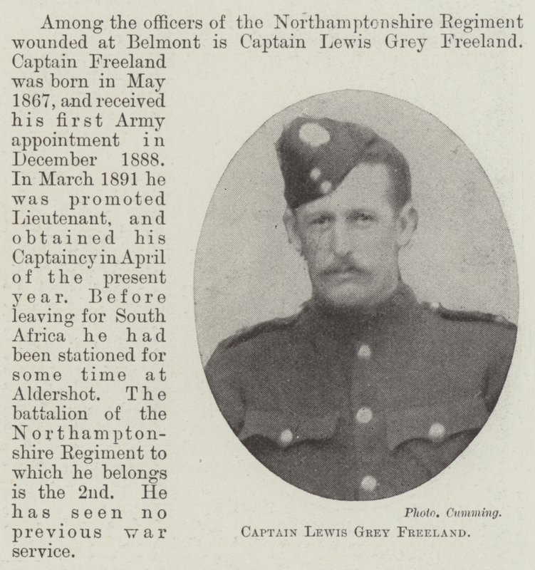 Kapitan Lewis Gray Freeland autorstwa English Photographer