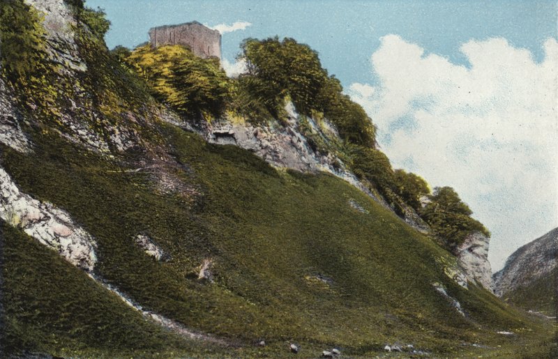 Castleton, zamek Peveril autorstwa English Photographer