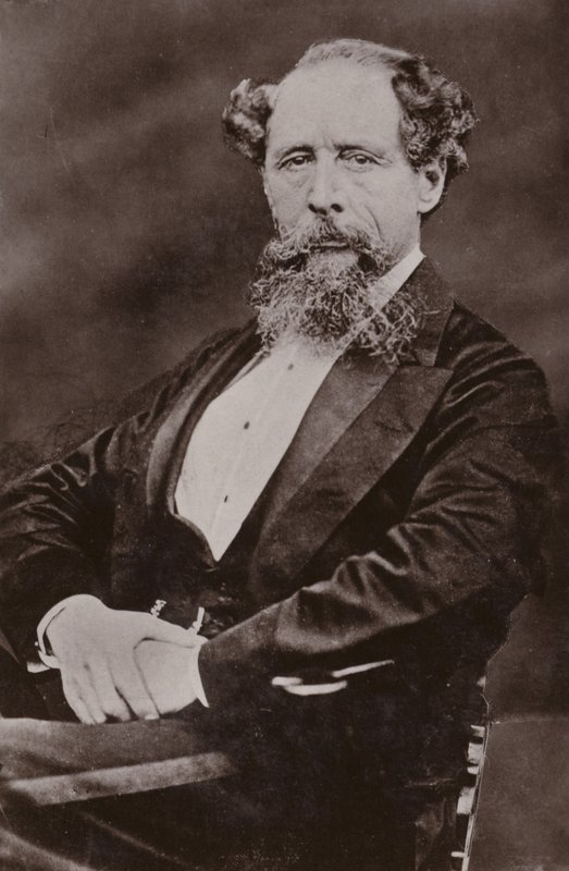 Charles Dickens (1812-1870), angielski powieściopisarz autorstwa English Photographer