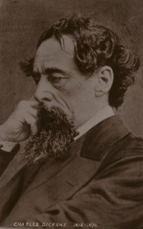 Charles Dickens (1812-1870), angielski powieściopisarz autorstwa English Photographer