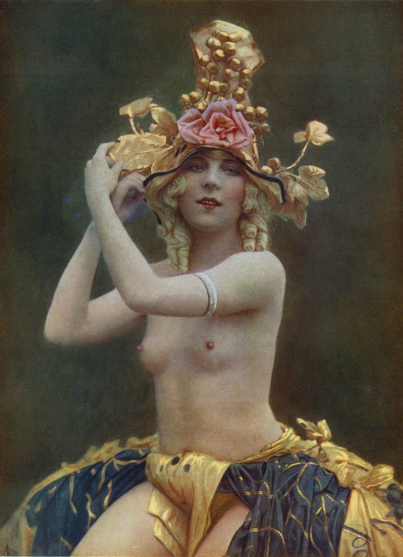 Chrysis, tancerka w Folies Bergere, Paryż (zdjęcie) autorstwa English Photographer