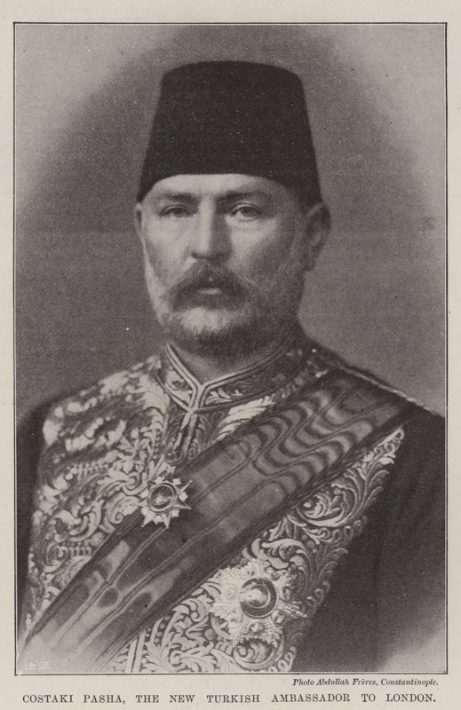 Costaki Pasha, nowy ambasador Turcji w Londynie autorstwa English Photographer