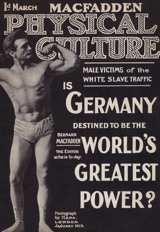 Okładka magazynu Kultura Fizyczna, styczeń 1913 autorstwa English Photographer