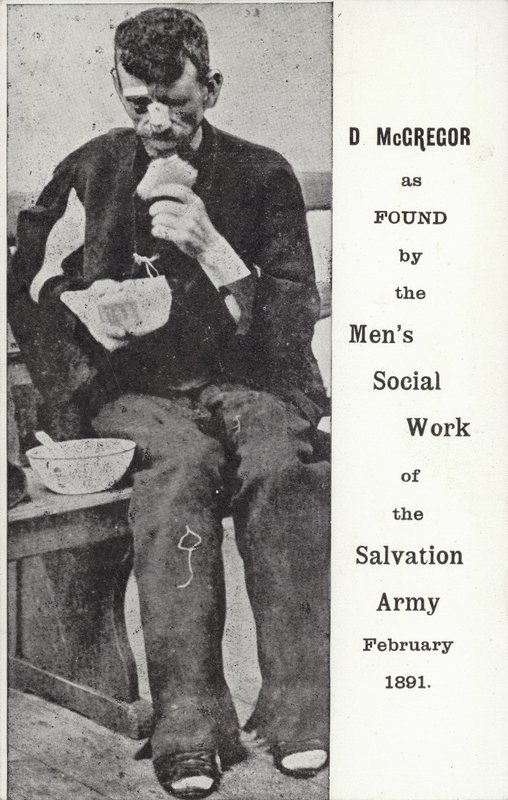D McGregor odnaleziony przez Mens Social Work of the Salvation Army, luty 1891 autorstwa English Photographer