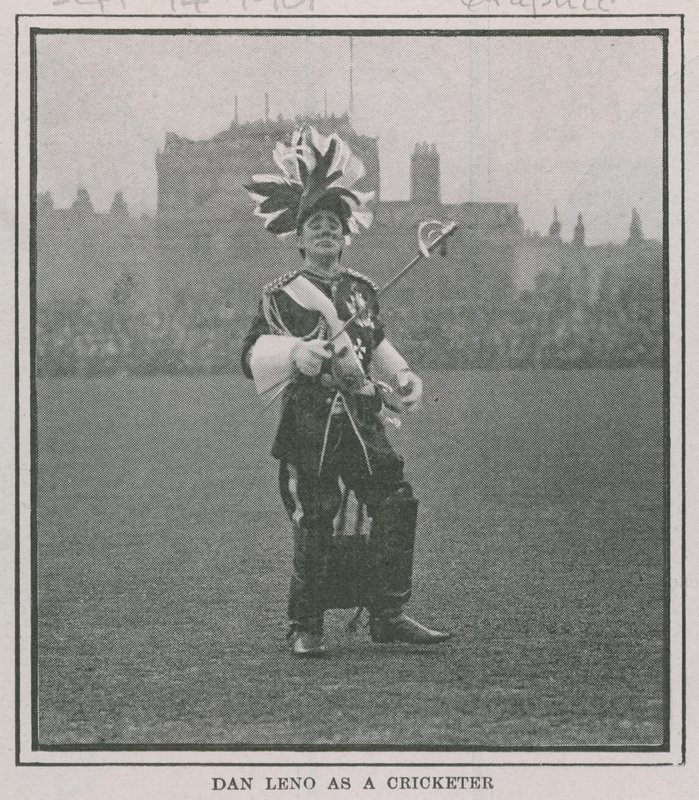 Dan Leno jako krykieta autorstwa English Photographer