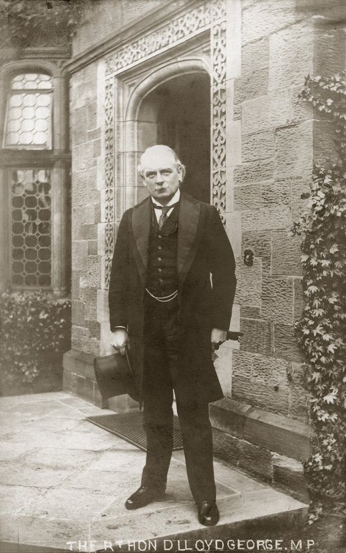 David Lloyd George, walijski polityk liberalny (zdjęcie czarno-białe) autorstwa English Photographer