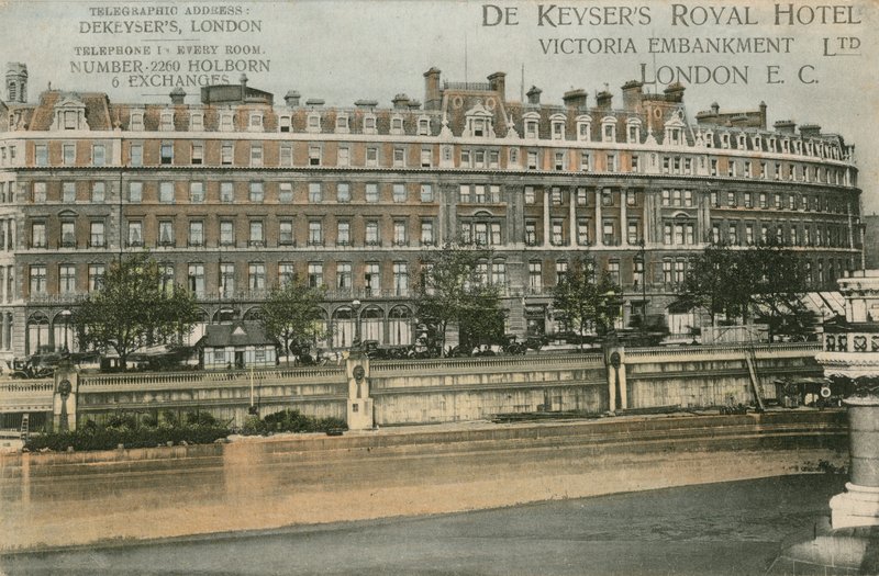 De Keysers Royal Hotel, Victoria Embankment, EC autorstwa English Photographer