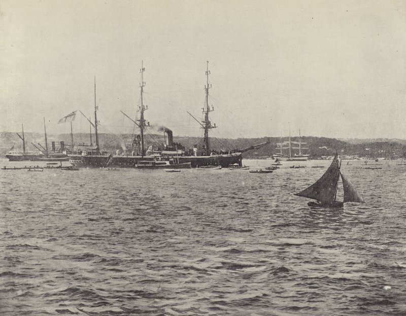 Wyjazd HMS Calliope autorstwa English Photographer