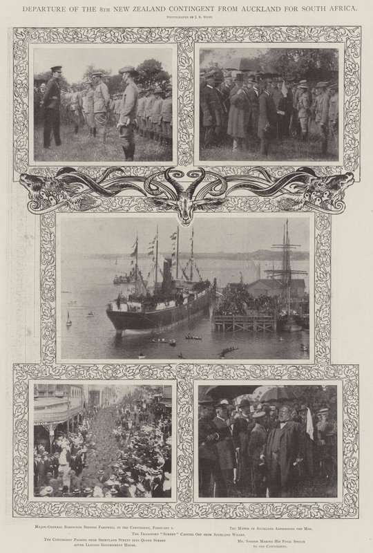 Wylot 8. Kontyngentu Nowozelandzkiego z Auckland do RPA autorstwa English Photographer