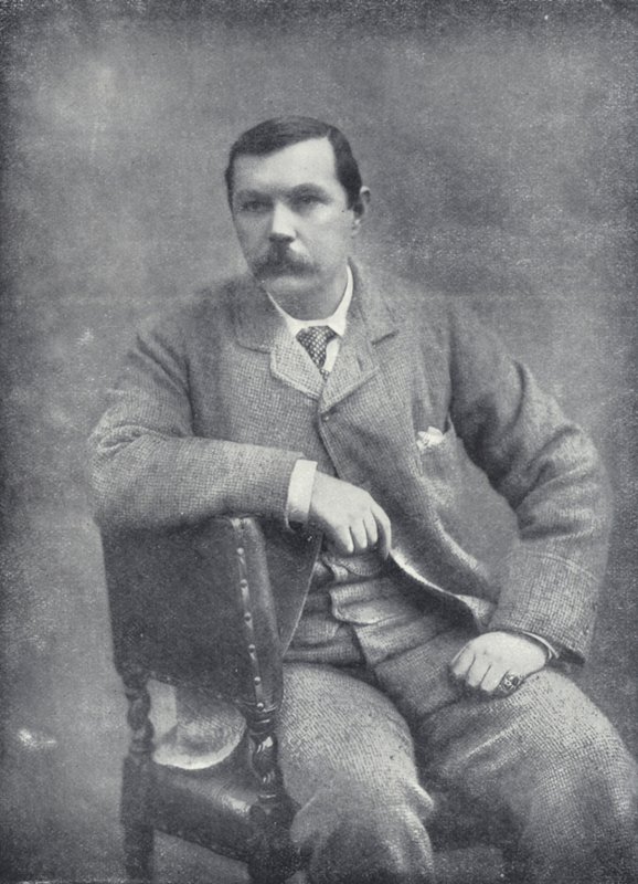 Dr A Conan Doyle (czarno-białe zdjęcie) autorstwa English Photographer