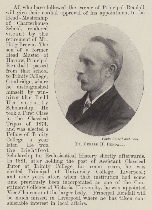 Dr Gerald H Rendall autorstwa English Photographer