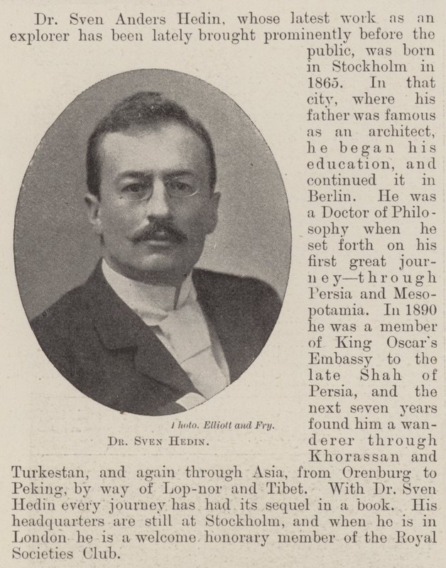 dr Sven Hedin autorstwa English Photographer