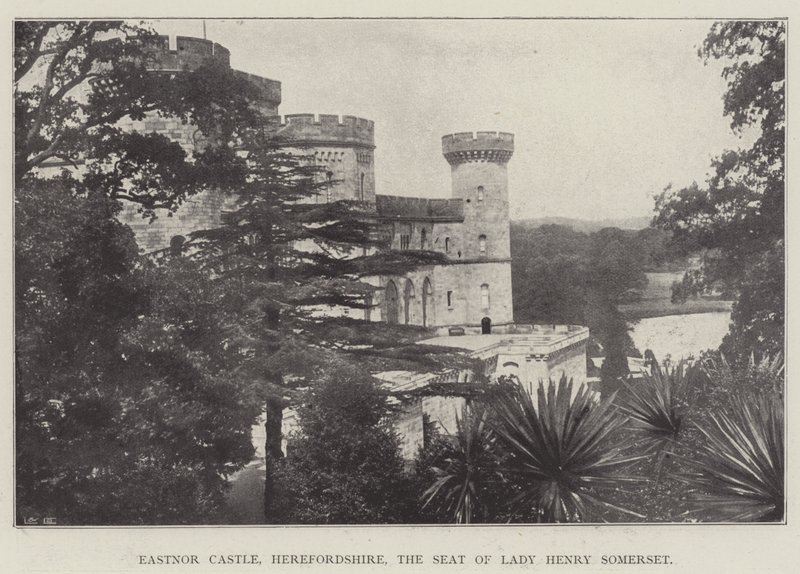 Zamek Eastnor, Herefordshire, siedziba lady Henry Somerset autorstwa English Photographer