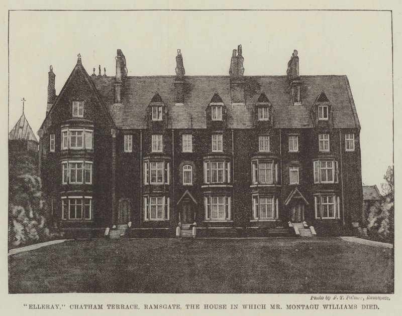 Elleray, Chatham Terrace, Ramsgate, dom, w którym zmarł pan Montagu Williams autorstwa English Photographer