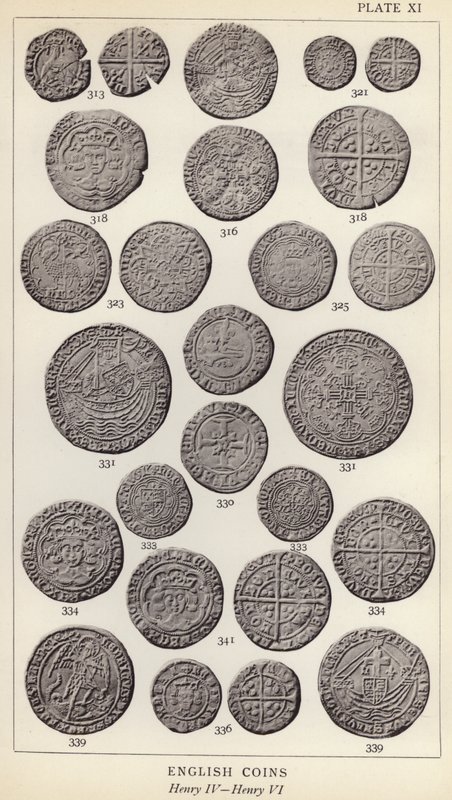 Monety angielskie, Henryk IV, Henryk VI (zdjęcie czarno-białe) autorstwa English Photographer