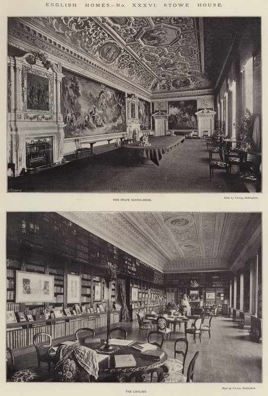 Angielskie domy, Stowe House autorstwa English Photographer