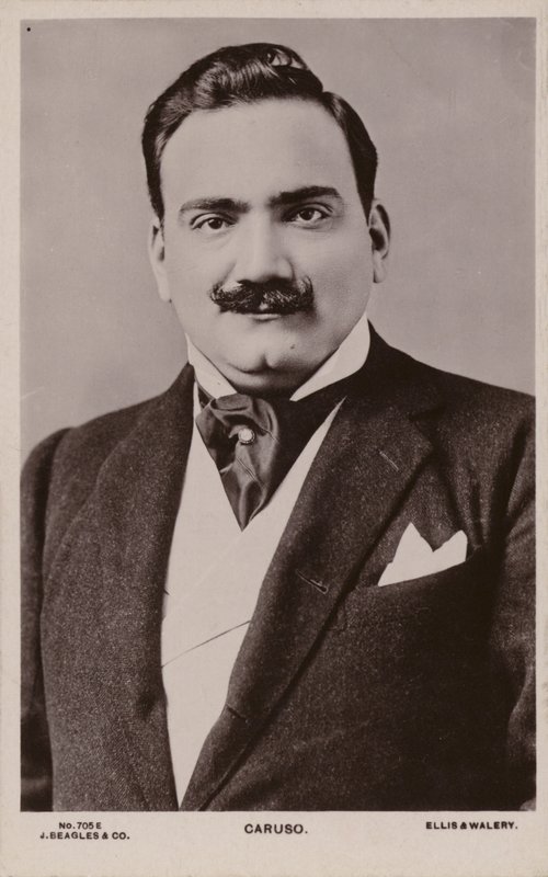 Enrico Caruso, włoski tenor (1873-1921) autorstwa English Photographer