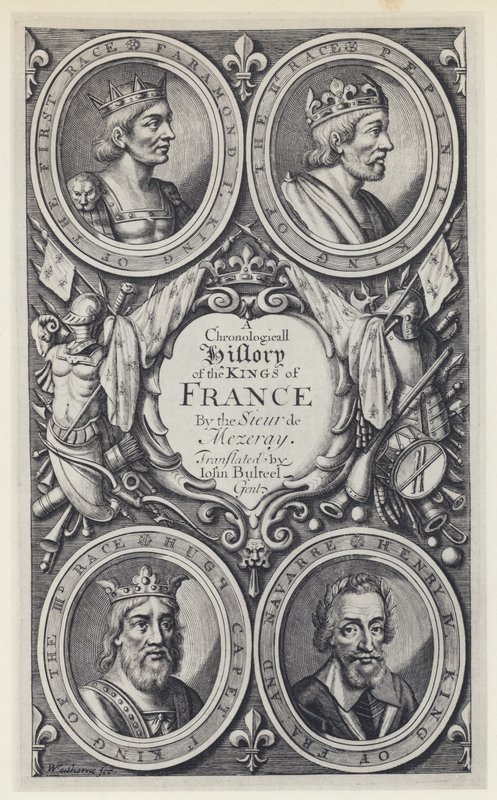 F Eudes de Mezeray, A Chronologicall History of the Kings of France, Tr J Bulteel, T N for T Basset, etc. 1683 (zdjęcie czarno-białe) autorstwa English Photographer