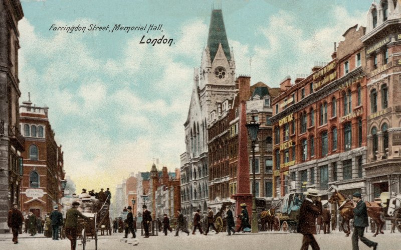 Farringdon Street, Memorial Hall, Londyn (zdjęcie) autorstwa English Photographer