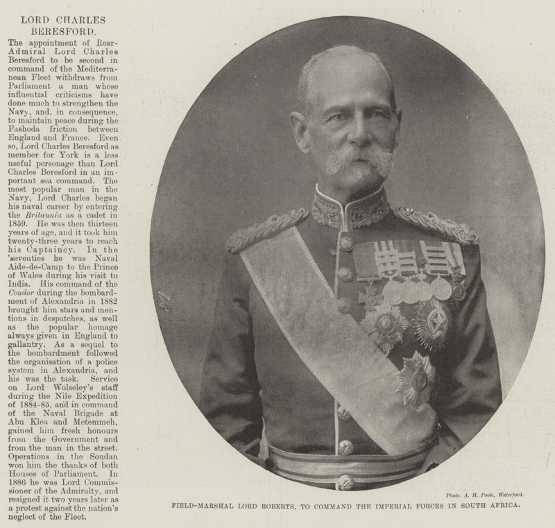 Marszałek polny Lord Roberts, dowodzący siłami cesarskimi w Afryce Południowej autorstwa English Photographer
