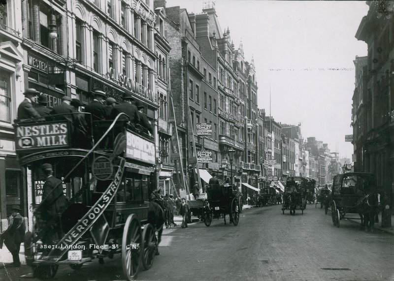 Fleet Street, Londyn autorstwa English Photographer