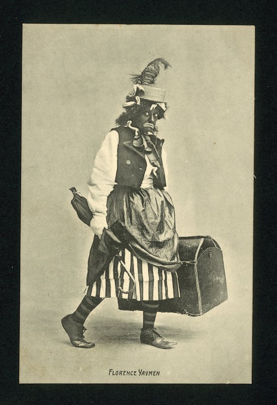 Florence Yaymen, angielska komediantka i tancerka musicalowa (zdjęcie czarno-białe) autorstwa English Photographer