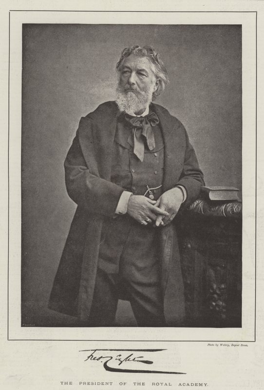 Frederic Leighton, prezes Akademii Królewskiej autorstwa English Photographer