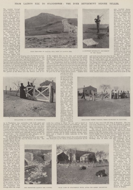 Od Laings Nek do Standerton, emerytura Burów przed Buller autorstwa English Photographer