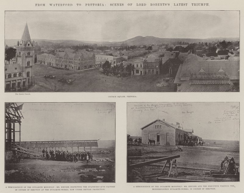 Od Waterford do Pretorii, sceny z najnowszym triumfem Lorda Robertsa autorstwa English Photographer