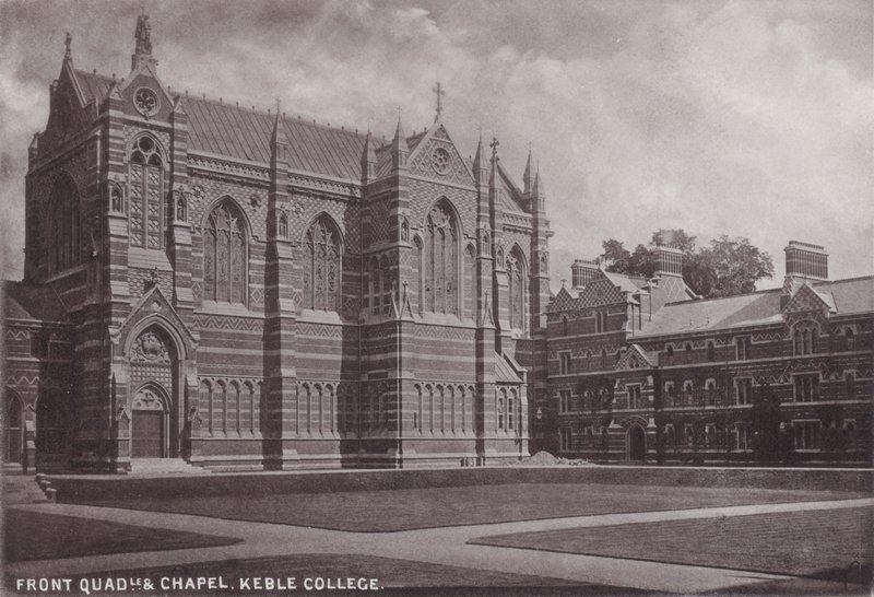 Przedni czworobok i kaplica, Keble College autorstwa English Photographer