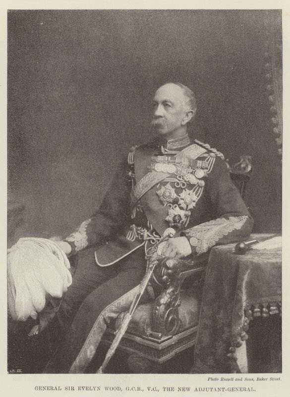 Generał Sir Evelyn Wood, GCB, VC, nowy adiutant generalny autorstwa English Photographer